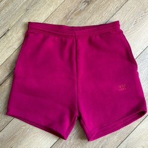 Vintage JC Penney USA Olympics Team Fuchsia Cotton Gym Shorts Womens Siz…
